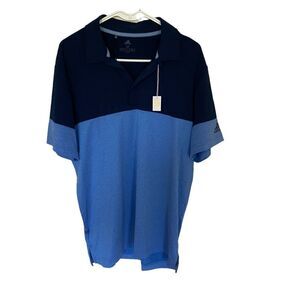 Adidas NEW collared short sleeve shirt Medium UPF 50 color block